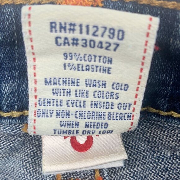 True Religion Joey Studded Western/Cowgirl Bootleg Jean's Women's Size 26 - Picture 8 of 11